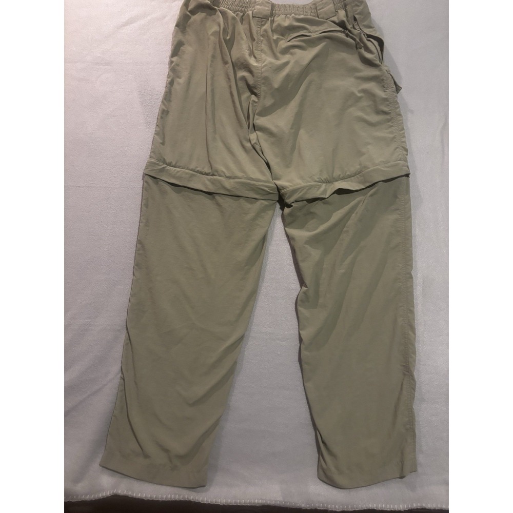 World Wide Sportsman Convertible Men's L 32 Olive Green Zip Off Fishing